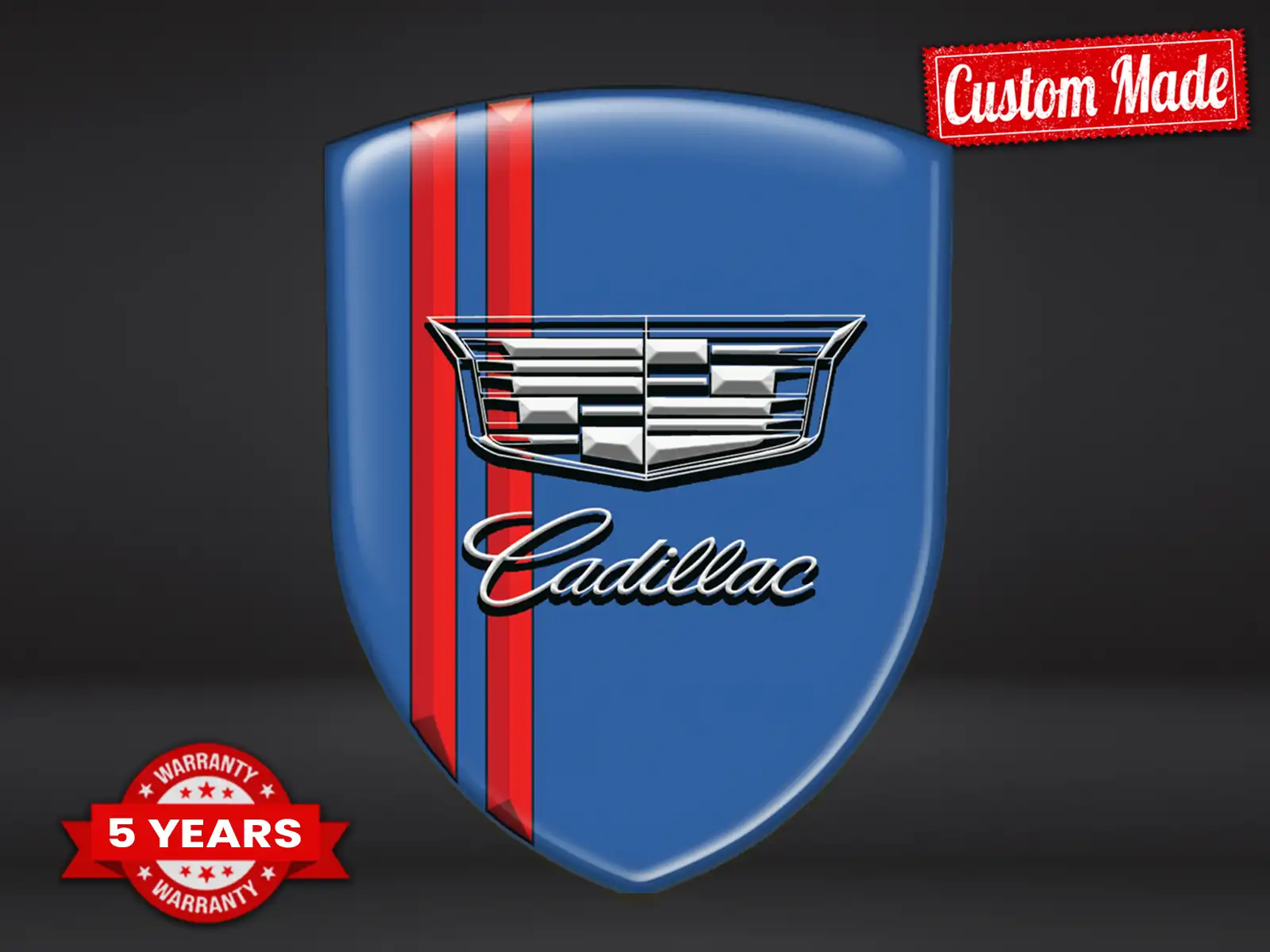 Cadillac Emblema En Relieve Edición Lujo Etiquetas Cúpula  ST